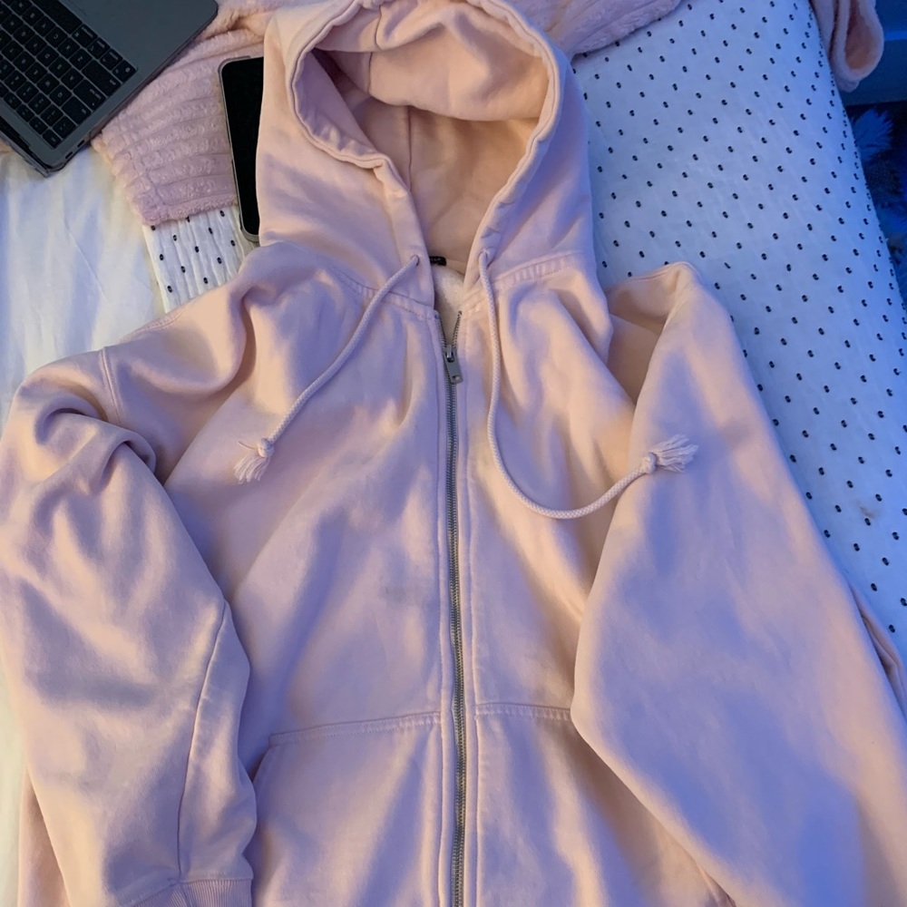 brandy melville pink christy oversized hoodie